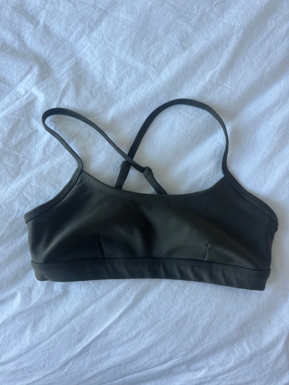 Alo olive green sports bra